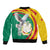 Guinea-Conakry Sleeve Zip Bomber Jacket Coat Of Arms With Pigeon