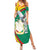 Guinea-Conakry Summer Maxi Dress Coat Of Arms With Pigeon