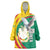 Guinea-Conakry Wearable Blanket Hoodie Coat Of Arms With Pigeon