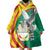 Guinea-Conakry Wearable Blanket Hoodie Coat Of Arms With Pigeon