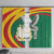 Guinea-Conakry Window Curtain Coat Of Arms With Pigeon