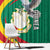 Guinea-Conakry Window Curtain Coat Of Arms With Pigeon