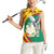 Guinea-Conakry Women Sleeveless Polo Shirt Coat Of Arms With Pigeon