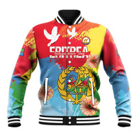 Personalised Eritrea Independence Day Baseball Jacket Grunge Style