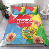 Personalised Eritrea Independence Day Bedding Set Grunge Style