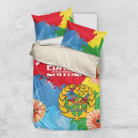 Personalised Eritrea Independence Day Bedding Set Grunge Style