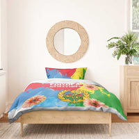 Personalised Eritrea Independence Day Bedding Set Grunge Style