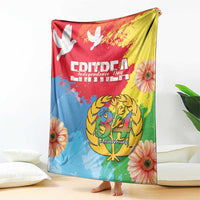 Personalised Eritrea Independence Day Blanket Grunge Style