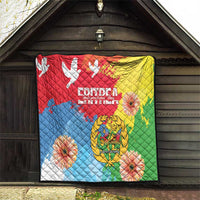 Personalised Eritrea Independence Day Quilt Grunge Style