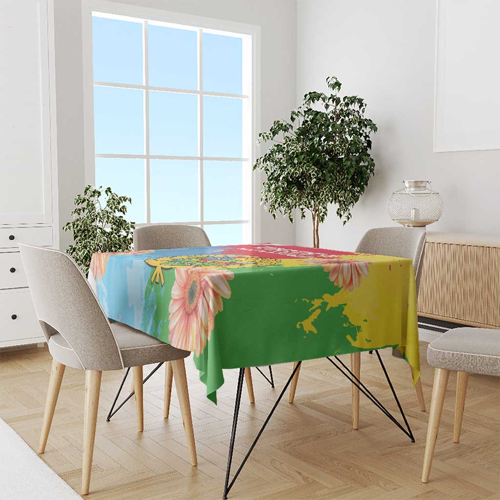 Personalised Eritrea Independence Day Tablecloth Grunge Style