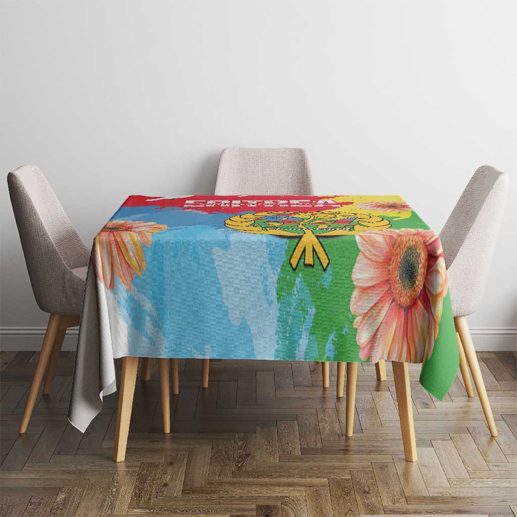 Personalised Eritrea Independence Day Tablecloth Grunge Style