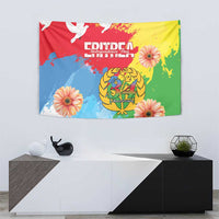 Personalised Eritrea Independence Day Tapestry Grunge Style