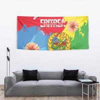 Personalised Eritrea Independence Day Tapestry Grunge Style