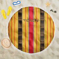 Eritrea Traditional Saho Beach Blanket Mix Tilet Pattern