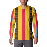 Eritrea Traditional Saho Button Sweatshirt Mix Tilet Pattern