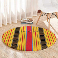 Eritrea Traditional Saho Round Carpet Mix Tilet Pattern