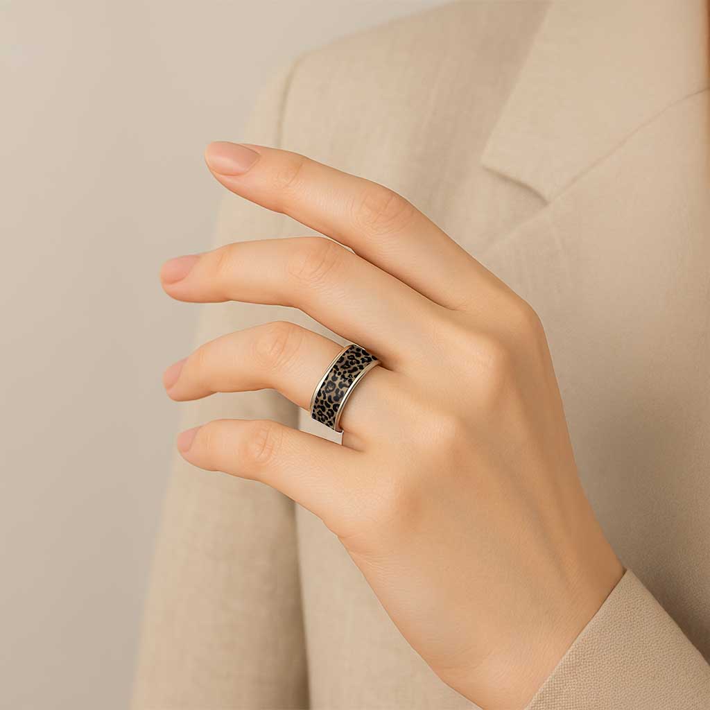 African Leopard Skin Pattern Classic Ring - Wonder Print Shop