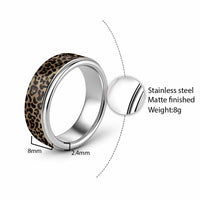 African Leopard Skin Pattern Classic Ring - Wonder Print Shop