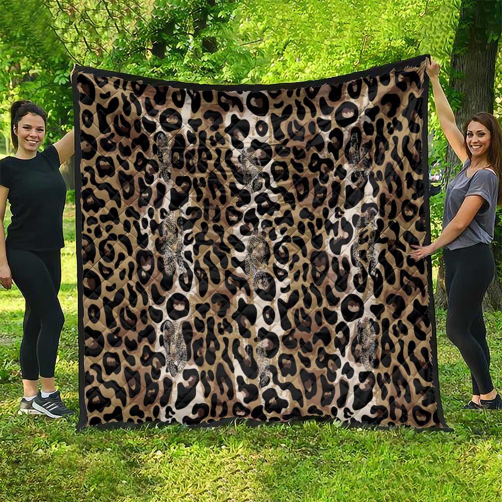 African Leopard Skin Pattern Quilt