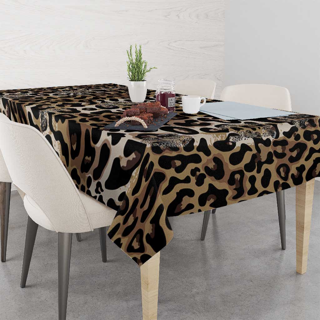 African Leopard Skin Pattern Tablecloth