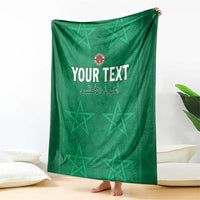 Custom Morocco Football Blanket Sir Sir Sir