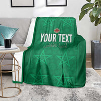 Custom Morocco Football Blanket Sir Sir Sir