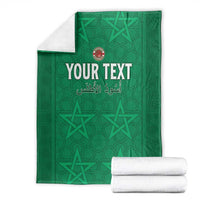 Custom Morocco Football Blanket Sir Sir Sir