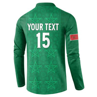 Custom Morocco Football Button Sweatshirt Sir Sir Sir