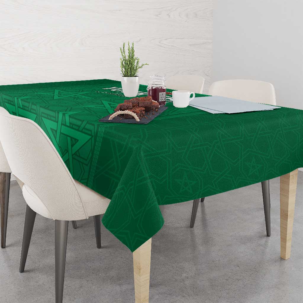 Custom Morocco Football Tablecloth Sir Sir Sir