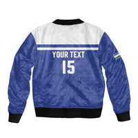 Custom Uzbekistan Football 2026 Bomber Jacket White Wolves Rising