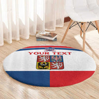 Custom Czech Hockey Round Carpet Go Cesko