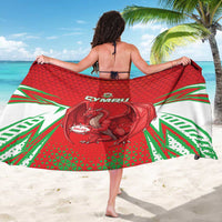 Wales Rugby Custom Sarong Dragon Scales Style - Wonder Print Shop