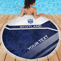 Scotland Rugby Custom Beach Blanket Come On Thistle - Wonder Print Shop