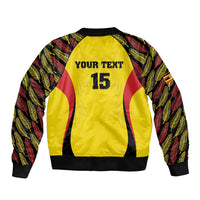 Custom Uganda Cricket Bomber Jacket Go Cricket Cranes - Wonder Print Shop