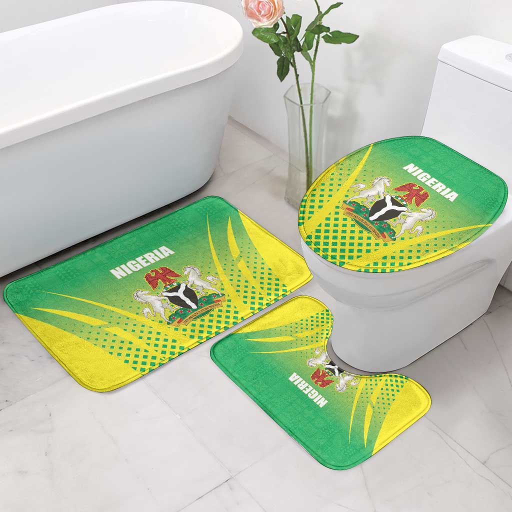 Nigeria Cricket Bathroom Set Come On Yellow Greens - Wonder Print Shop