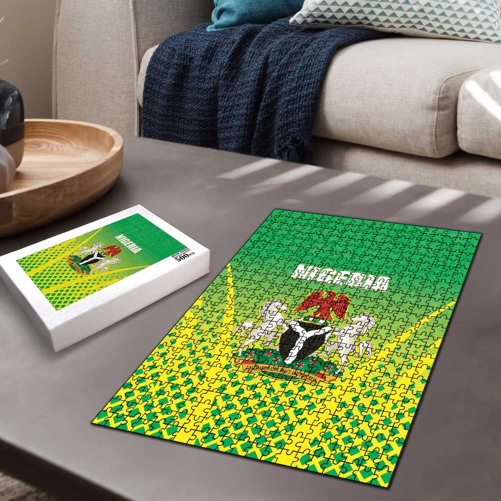 Nigeria Cricket Puzzle Come On Yellow Greens - Wonder Print Shop