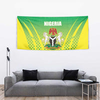 Nigeria Cricket Tapestry Come On Yellow Greens - Wonder Print Shop