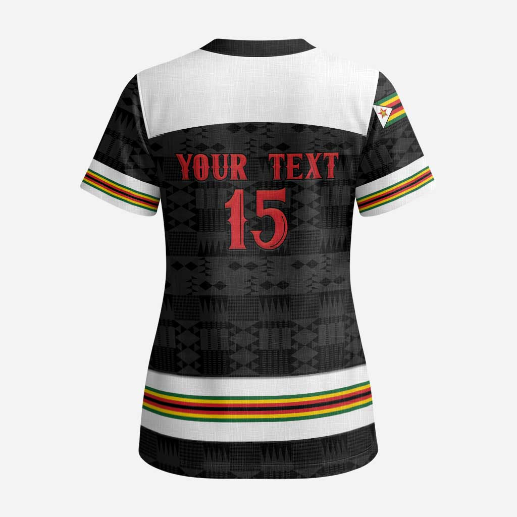 Custom Hockey Zimbabwe Scrub Top Go Champions - Wonder Print Shop