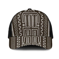 Mali Mud Cloth Mesh Trucker Cap Bogolanfini Pattern - Wonder Print Shop