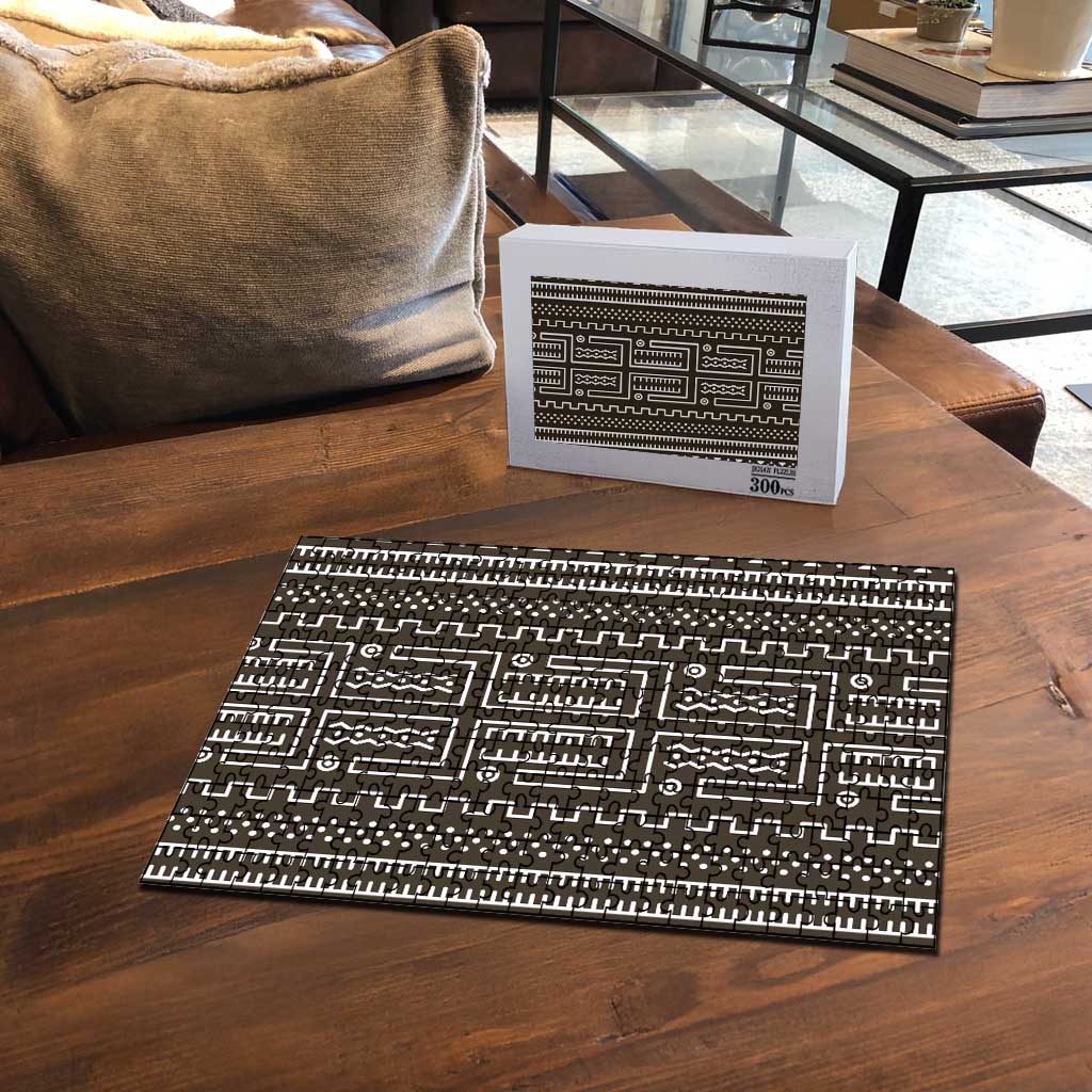 Mali Mud Cloth Puzzle Bogolanfini Pattern - Wonder Print Shop