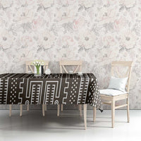 Mali Mud Cloth Tablecloth Bogolanfini Pattern - Wonder Print Shop