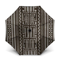 Mali Mud Cloth Umbrella Bogolanfini Pattern - Wonder Print Shop