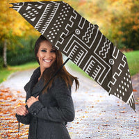 Mali Mud Cloth Umbrella Bogolanfini Pattern - Wonder Print Shop