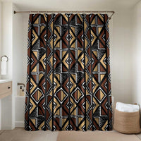 Mali Mud Cloth Legacy Pattern Bathroom Set Ethnic Geometry Style - Wonder Print Shop