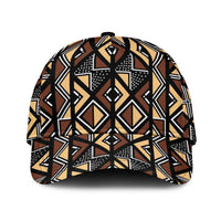 Mali Mud Cloth Legacy Pattern Classic Cap Ethnic Geometry Style - Wonder Print Shop