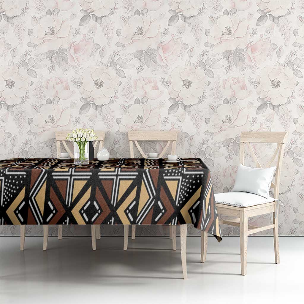 Mali Mud Cloth Legacy Pattern Tablecloth Ethnic Geometry Style - Wonder Print Shop