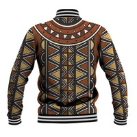 Mali Mud Cloth African Village Baseball Jacket Ethnic Geometry Style - Wonder Print Shop