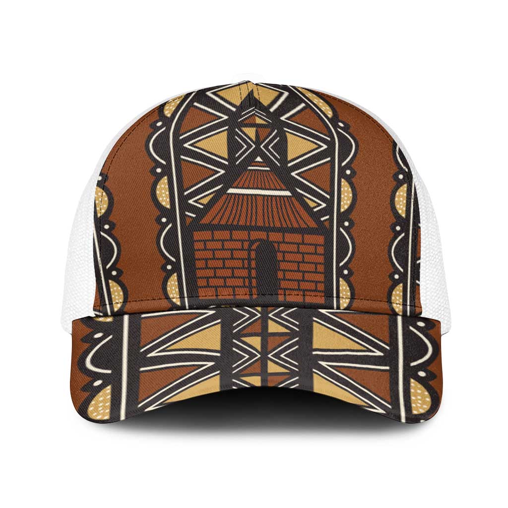 Mali Mud Cloth African Village Baseball Net Cap Ethnic Geometry Style - Wonder Print Shop