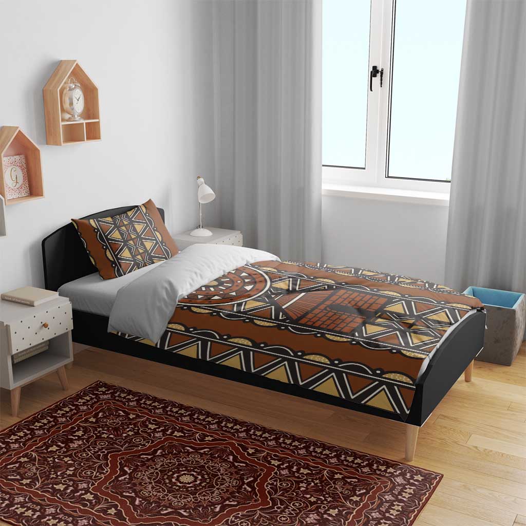 Mali Mud Cloth African Village Bedding Set Ethnic Geometry Style - Wonder Print Shop