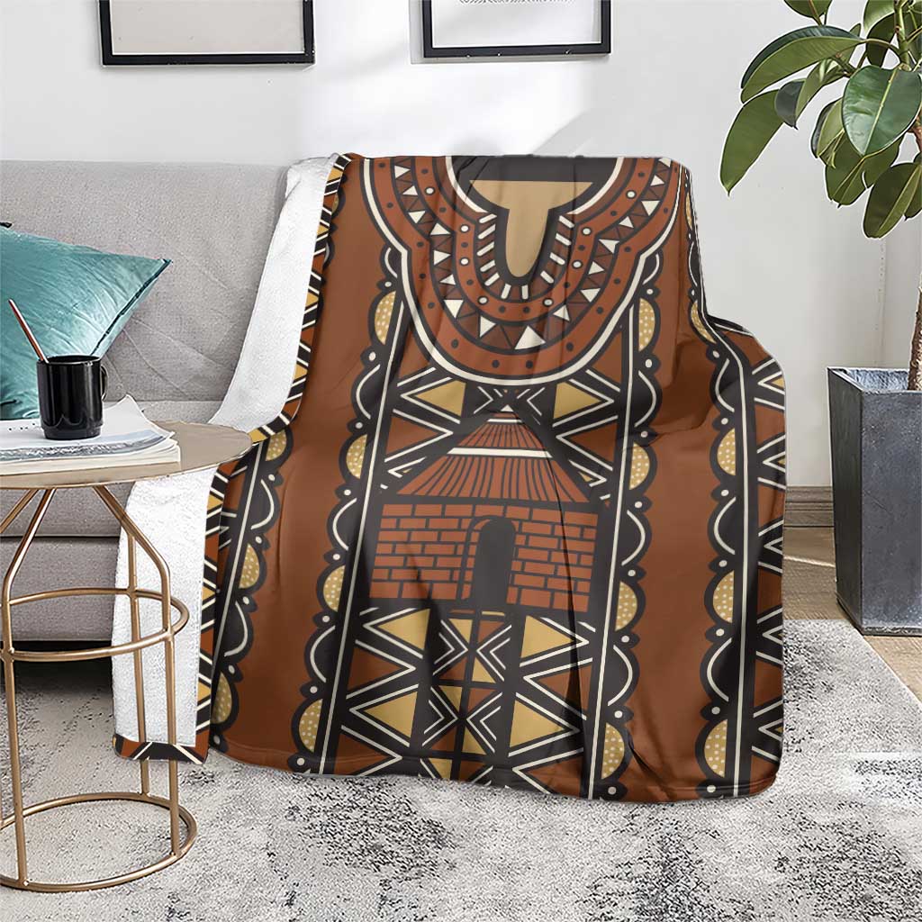 Mali Mud Cloth African Village Blanket Ethnic Geometry Style - Wonder Print Shop